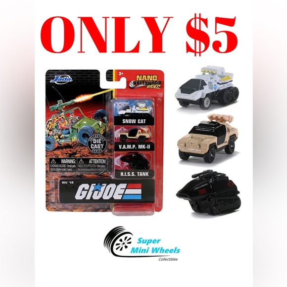 Playmates Other - Gi-Joe 3 Pack Jada Nano Hollywood Rides Global Toy Figures